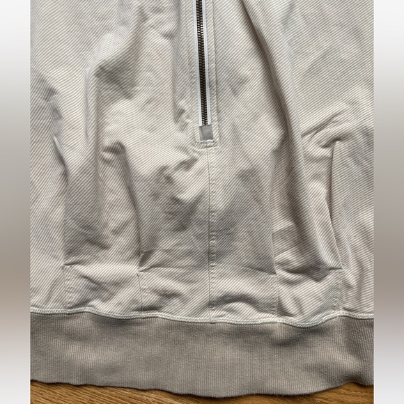 LULULEMON FULL ZIP STRIPED CREAM HOODIE / SWEATSHIRT SIZE 6 - Picture 9 of 11